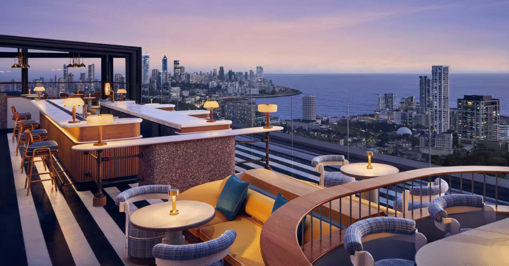 Aer – Four Seasons, Worli. Romantic rooftop restaurants in mumbai.