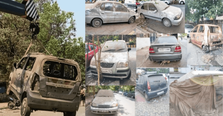 BMC Abandoned Vehicle Towing Drive in Mumbai 2025