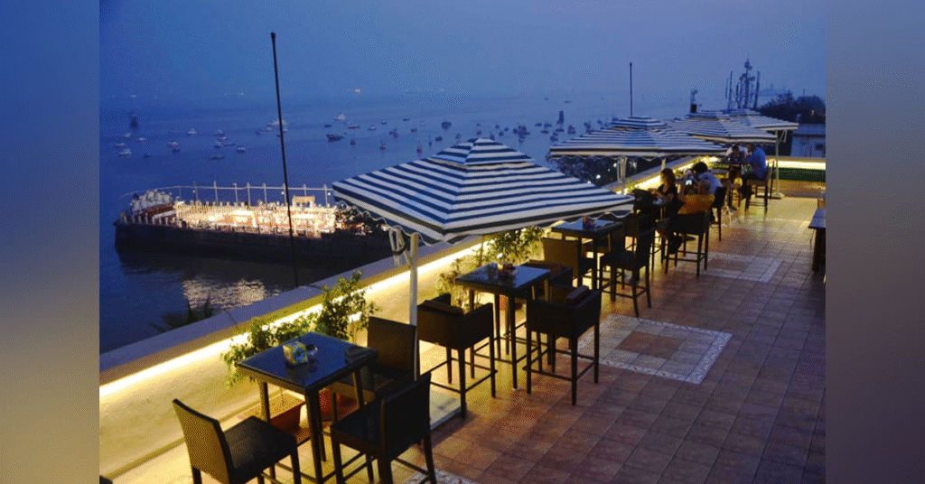 The Marina Upper Deck – Sea Palace Hotel, Colaba. Best rooftop restaurant in colaba mumbai
