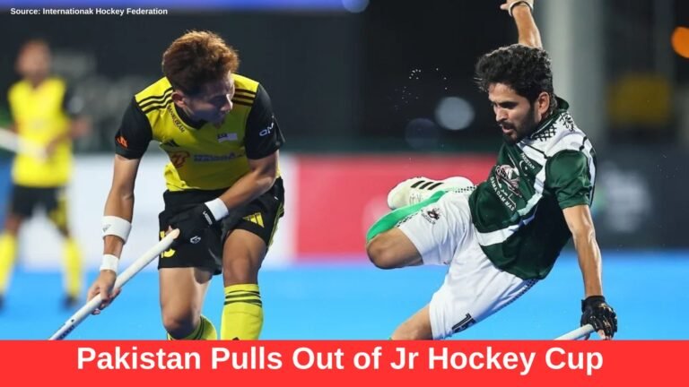 Pakistan Pulls Out of Jr Hockey Cup